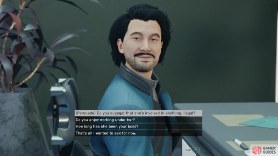Speak with the receptionist and convince them to let you in Komiko&rsquo;s office