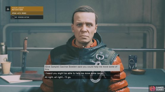 then speak with Adler about smuggling the Aurora. 