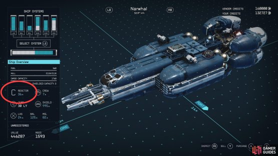 A Class C ship in Starfield is just any vessel with a Class C reactor installed. Early on you can only find such ships for sale as prebuilts (the pictured Narwhal being an example) - Class C reactors don&rsquo;t show up for individual sale until later.