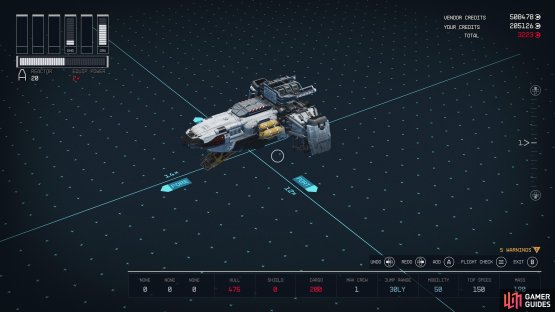 At its simplest, a ship&rsquo;s core structure is a hab and cockpit sitting atop a landing bay with attached landing gear, reactor, grav drive, engine, fuel tank and docker.