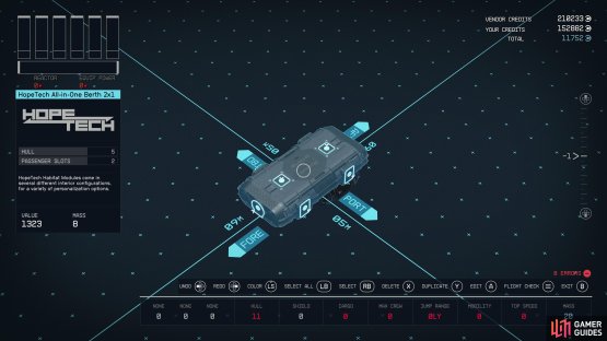 Habs might not be the most interesting ship component, being 1x1, 2x1, 2x2, 2x3, 3x1, 3x2 or 3x3 tiles you can stick together to form the structure of your ship,
