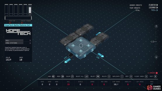 To gain every bit of functionality you could ever need out of a ship, you only need four habs - all-in-one berth, battle stations, infirmary and workshop.