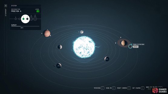 You can find the ship in the far right of the system.
