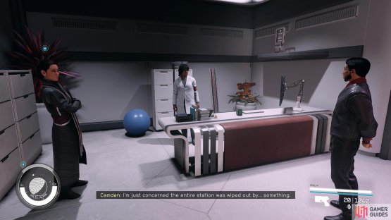 Head into Veena&rsquo;s office where they&rsquo;ll talk about a missing shipment.