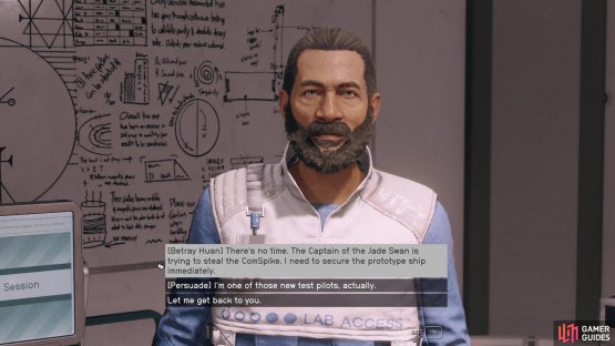 Will you betray Huan or persuade Vogel that you&rsquo;re a new pilot?