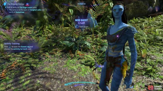 The Crush side quest will begin after speaking with Nawuk.