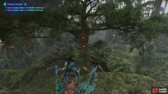 Use your Na&rsquo;vi sense to highlight Sulphur Pods in yellow after pinning them from the Hunter&rsquo;s Guide.