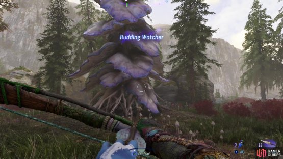 to find the first Cascading Stone Budding Watcher.