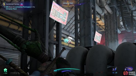 and then shoot the six pipes which are highlighted by your Na&rsquo;vi Sense.