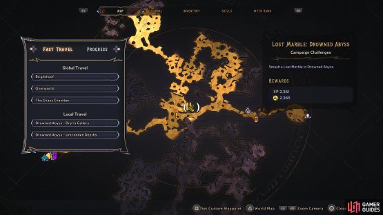 Head to this location of the Drowned Abyss