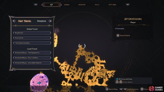 Head to this location of the Drowned Abyss