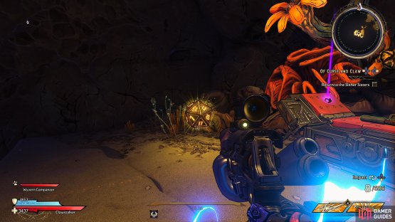 to find this Lucky Dice hiding in a cave above a small waterfall.