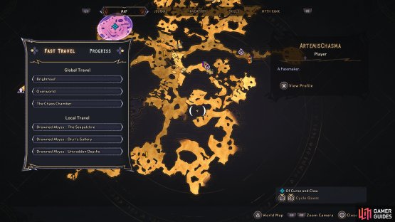 Head to this location of the Drowned Abyss