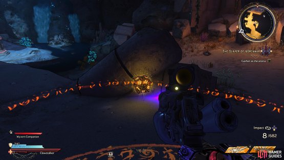 to find the third Lucky Dice sitting beside a broken pillar. 
