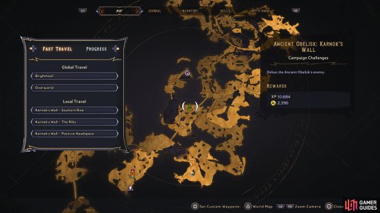 Head to this location in Karnoks Wall