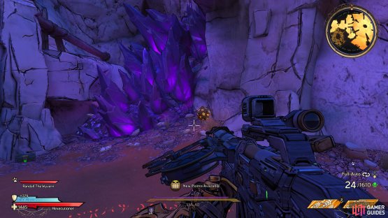 and follow the path along to the right to find the Lucky Dice sitting near some Kwartz.
