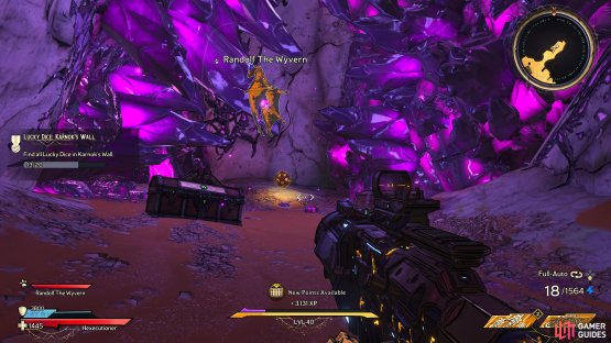 to find the Lucky Dice sitting inside a Kwartz Cave.