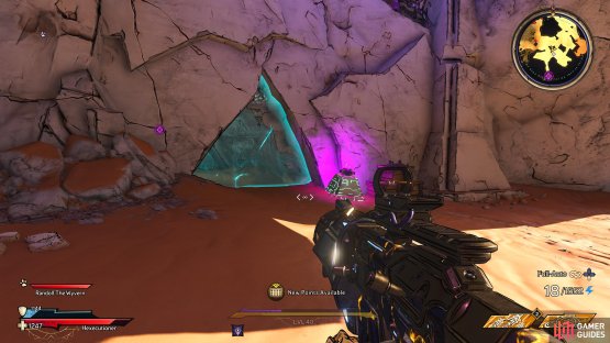 and go into this hole to find the Lucky Dice.