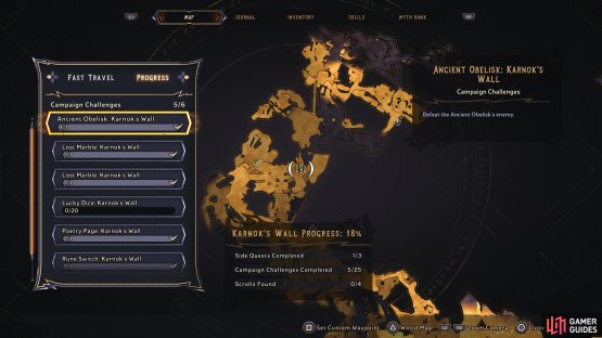 Head to this location of Karnok&rsquo;s Wall 