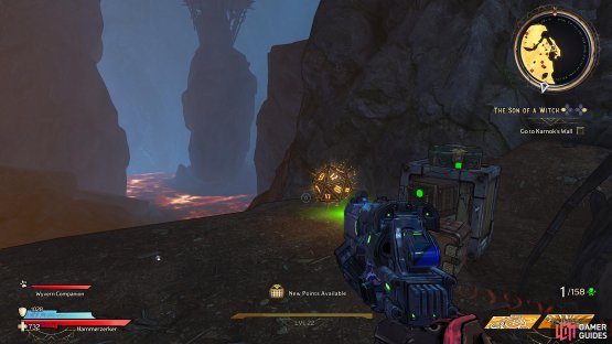 to find the Lucky Dice hiding behind a hut. 