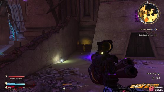 to find the twelfth Lucky Dice sitting behind some crates. 