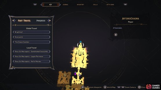 Head to this location of Ossu-Gul Necropolis