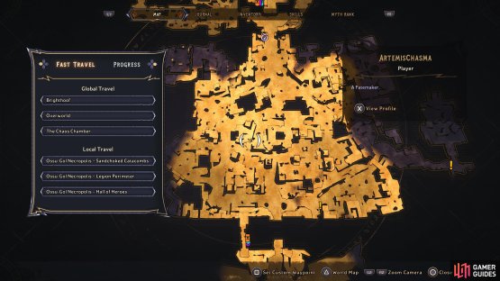 Head to this location of Ossu-Gul Necropolis