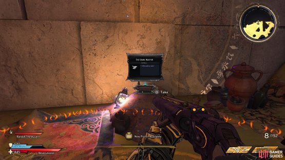 to find The Dark Masters Scroll sitting on the floor.  