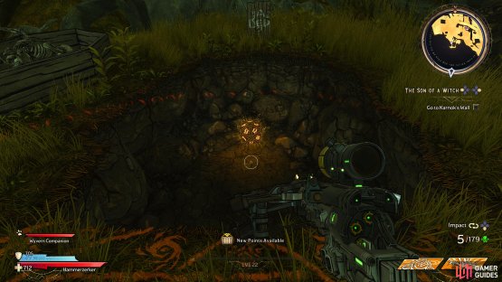 to find the third Lucky Dice sitting inside a hole in the ground. 