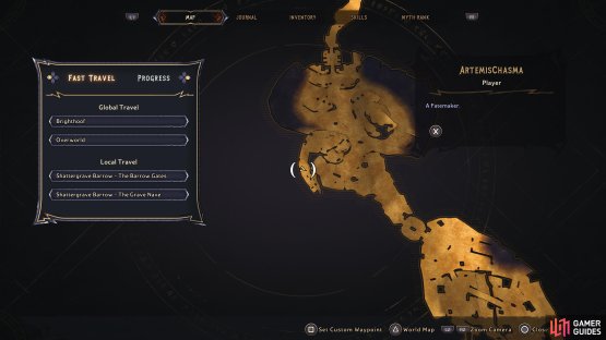 Head to this location in Shattergrave Barrow