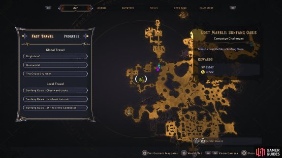Head to this location of Sunfang Oasis