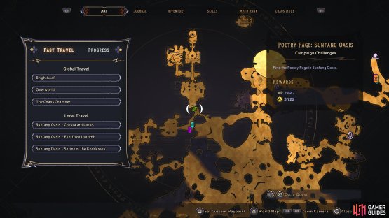 Head to this location of Sunfang Oasis