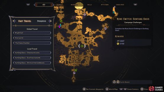 Head to this location of Sunfang Oasis 