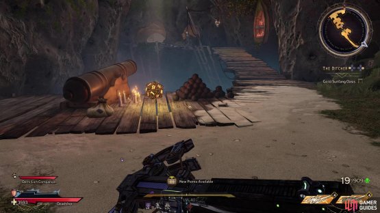 Once you emerge from Phil&rsquo;s hideout, you will find the Die right next to the cannon