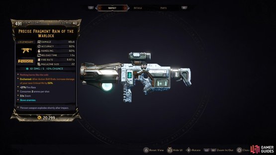 Fragment Rain is a great legendary for this build