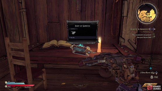 The Diary of Garrifex Scroll&rsquo;s location in the game