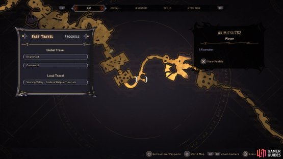 The Harrowfast Scroll&rsquo;s location on the map
