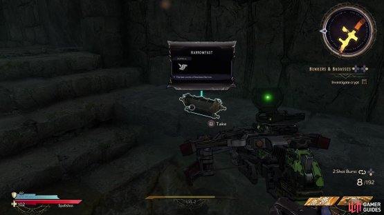 The Harrowfast Scroll&rsquo;s location in the game
