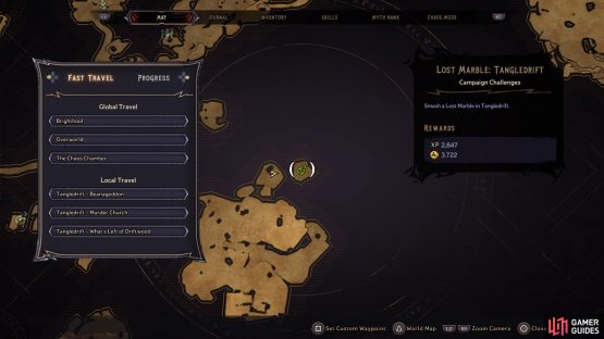 Go to this location on the map to find this Lost Marble