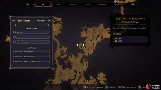 Go to this location on the map to find the Rune Switch Puzzle