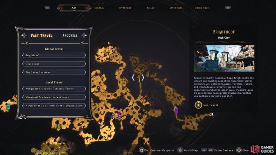 Head to this location of Wargtooth Shallows