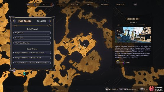 Head to this location of Wargtooth Shallows