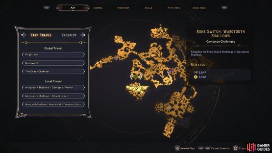 Head to this location of Wargtooth Shallows 