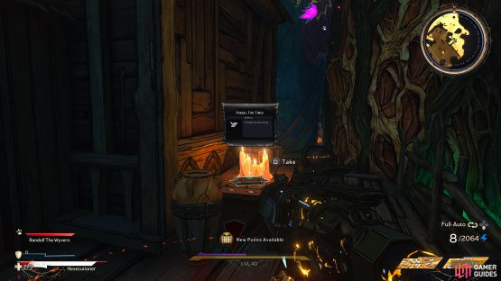 to find the Fungal Fun Times Scroll sitting on a balcony. 