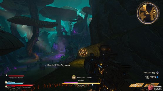 to find the Lucky Dice sitting halfway up a wall. 