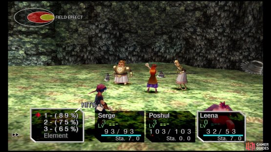 Initially, Leena&rsquo;s fierce attacks have a 65% hit rate.