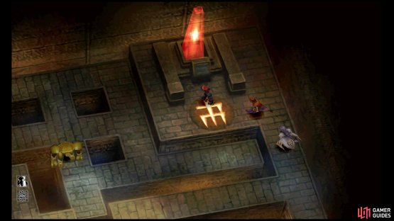 Done correctly, you&rsquo;ll land near the red crystal.