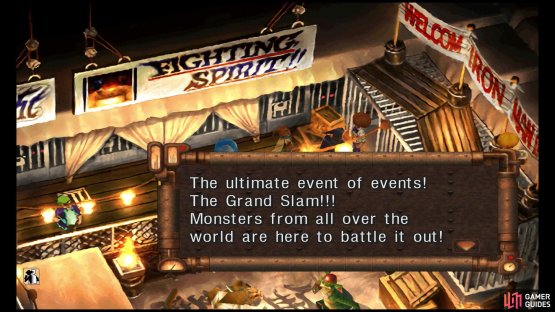 Speak to this person to enter the Grand Slam.