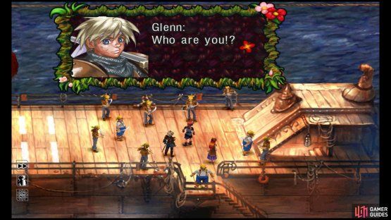 You will recruit Glenn, who&rsquo;s probably the best character after Serge.