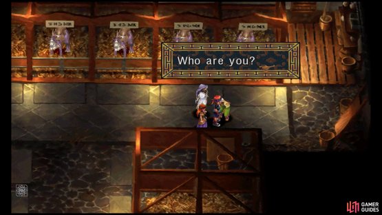 Inside, offer to help the stablekeep with his manual labor.